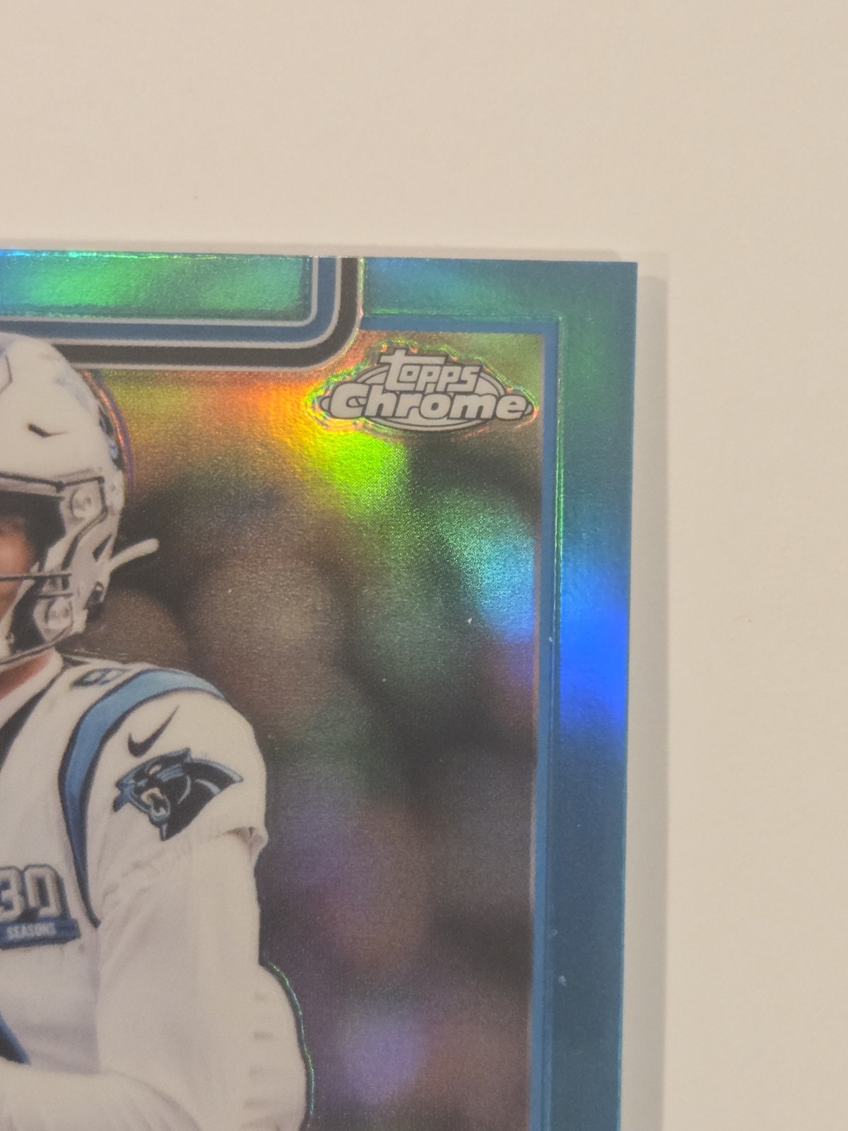 2025 Topps Chrome – Bryce Young /199 #40 Aqua Refractor Carolina Panthers