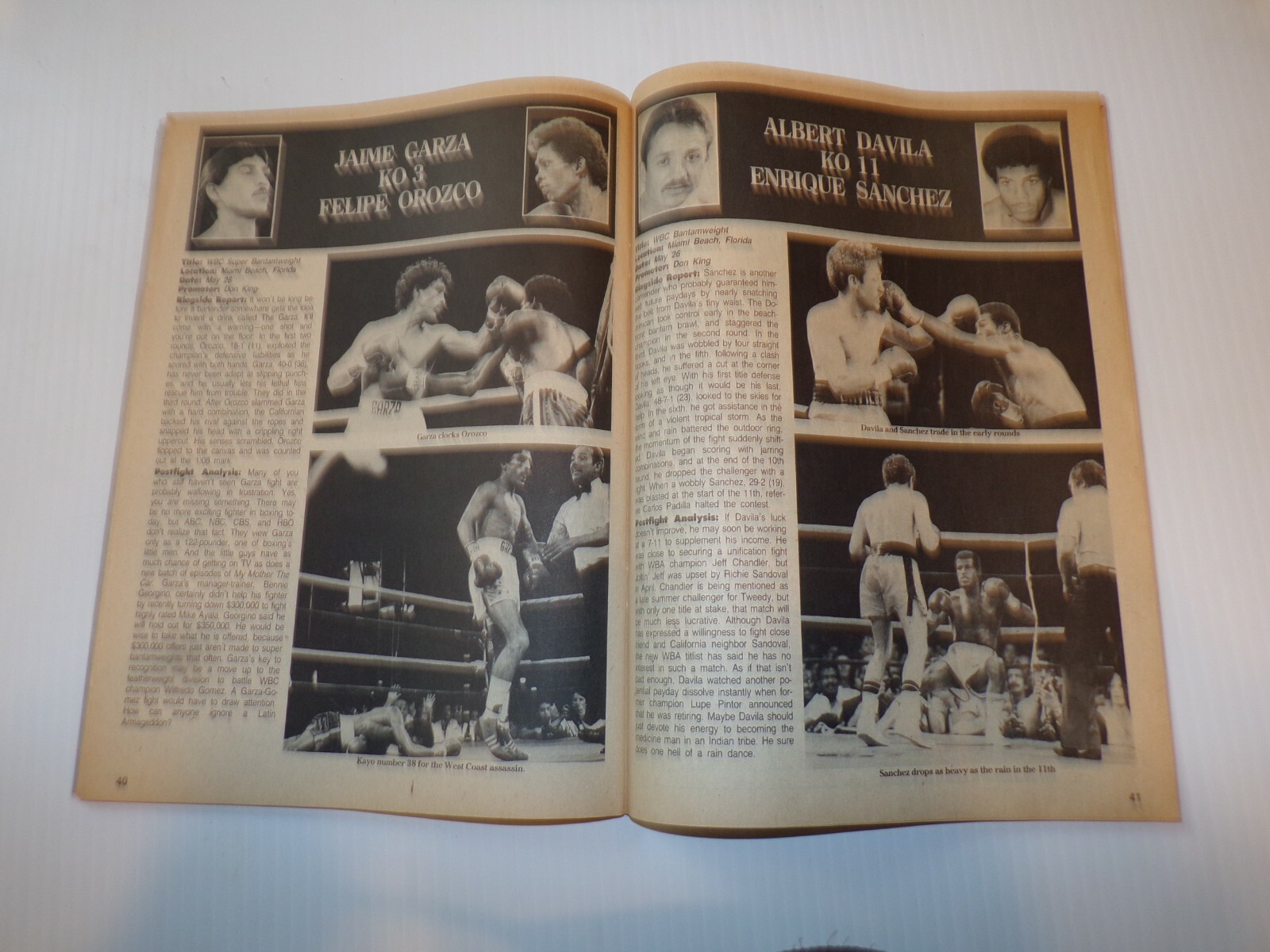 1984 BIG BOOK OF BOXING Magazine 60 Days of Title Action Nov. Edition