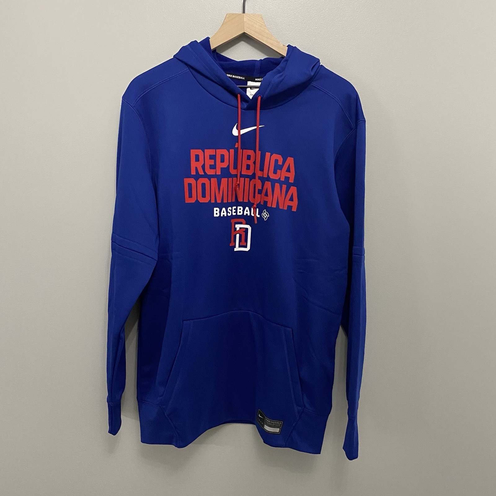 Nike Dominican Republic World Baseball Classic Men’s L Therma Hoodie 2026 NWT
