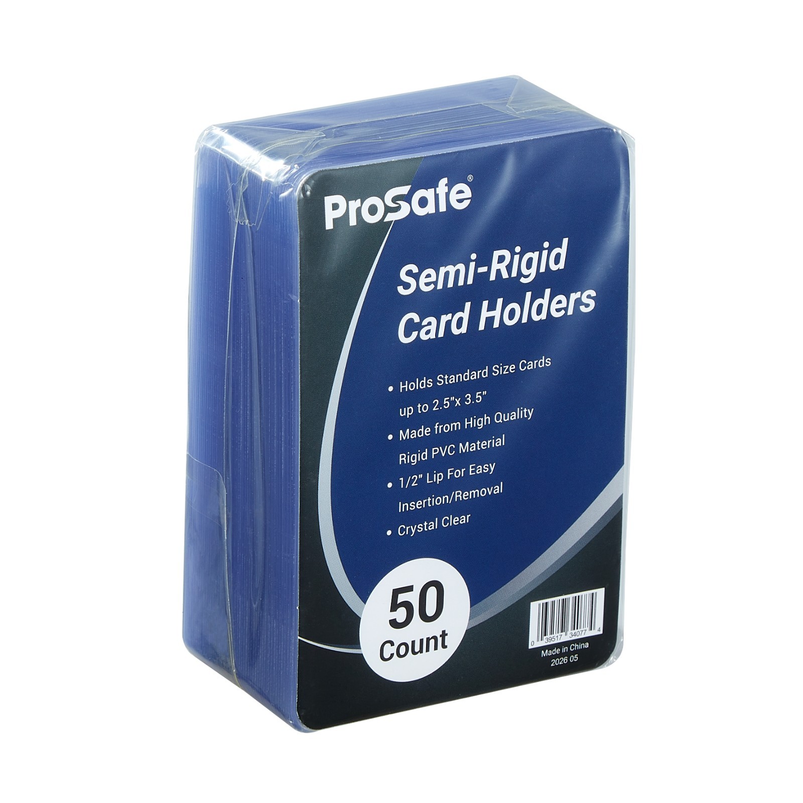 2000 PRO SAFE Regular Size Semi-rigid Card Holders – Wholesale – Free Shipping