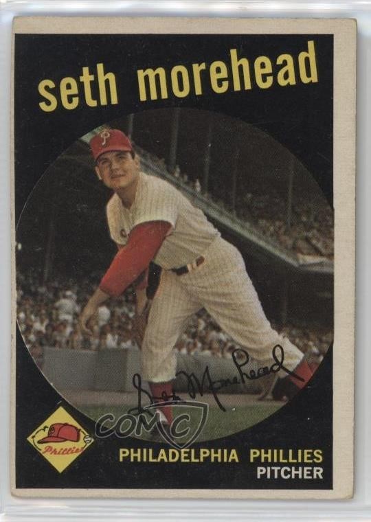 1959 Topps Seth Morehead (Gray Back) #253 Rookie RC 0a5t