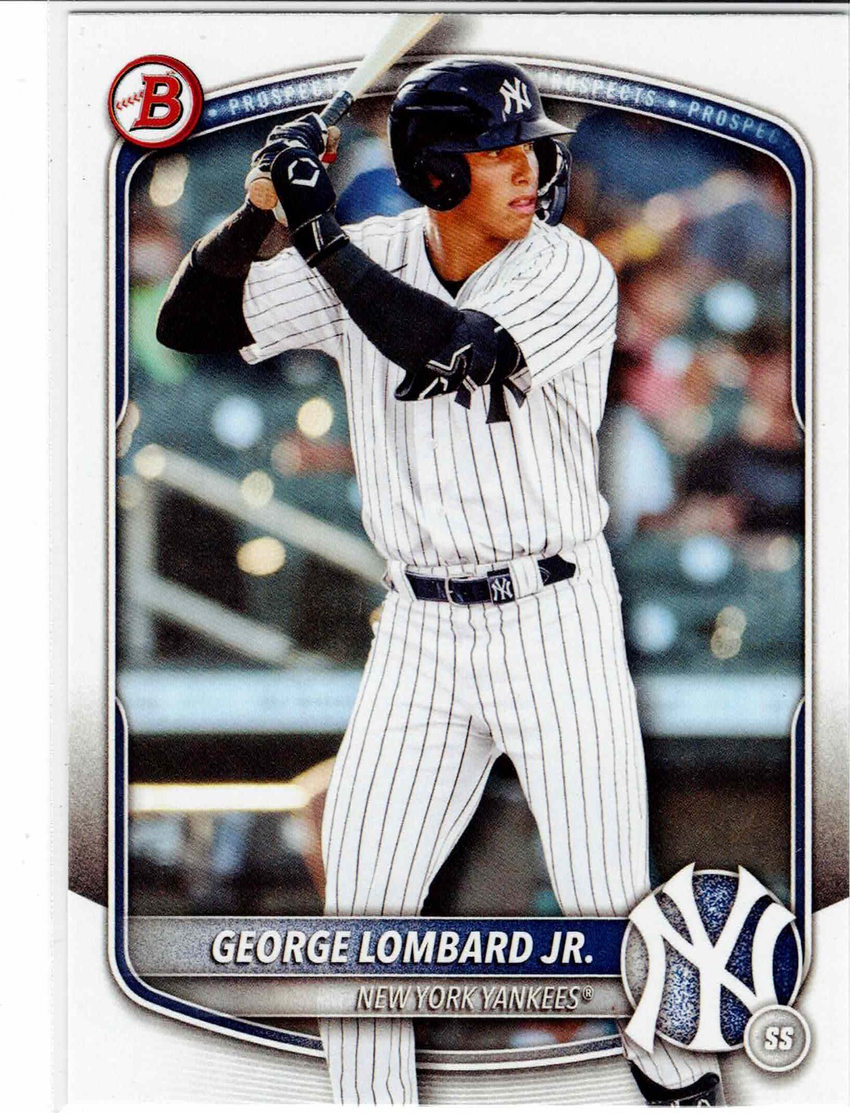 George Lombard JR. New York Yankees 2025 Bowman Draft ****