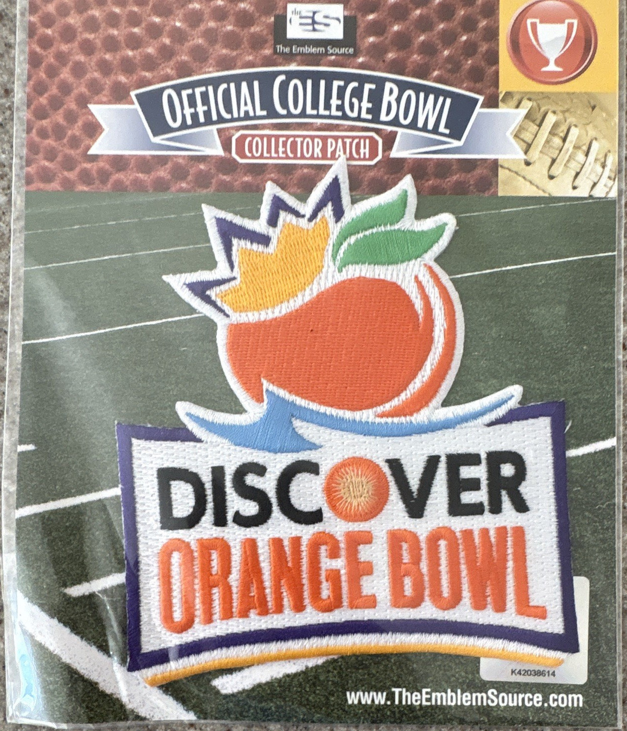 2009 The Emblem Source Officially Licensed Orange Bowl College Football Patch
