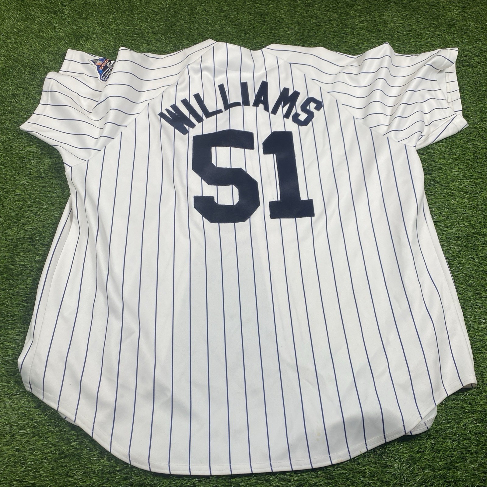 Bearnie Williams New York Yankees Majestic Jersey Mens 2XL World Series 2000 MLB