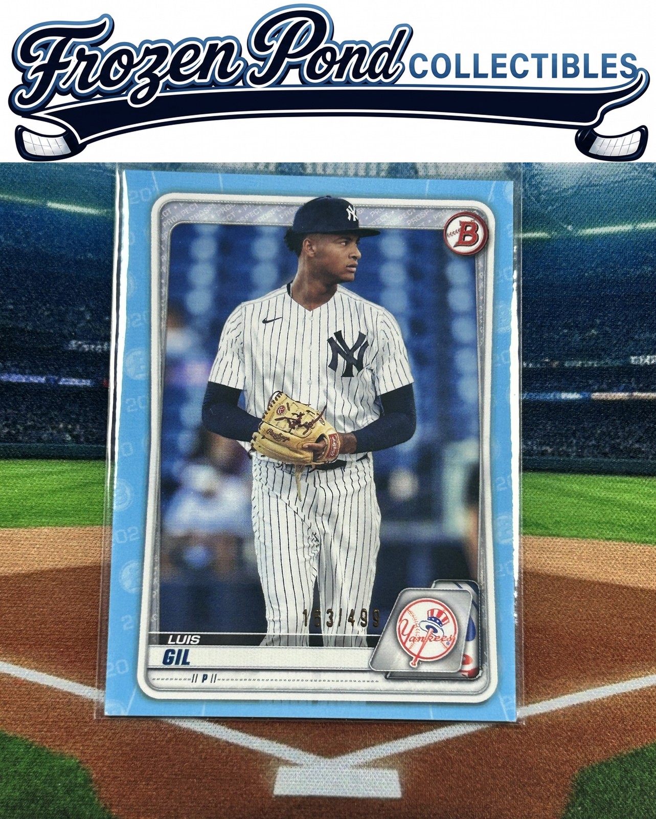 2020 Bowman Draft Luis Gil Rookie #/99 #BD-132 New York Yankees