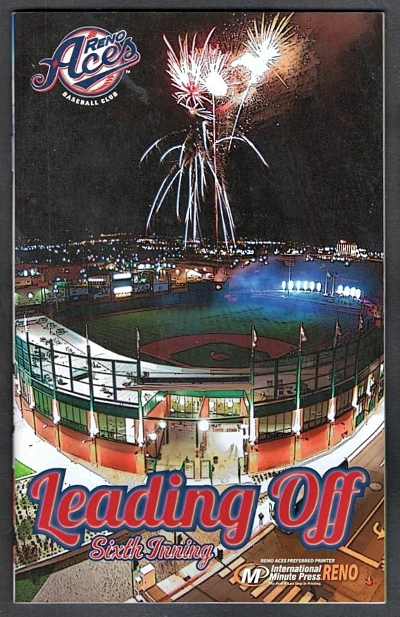 2014 RENO ACES VS SACRAMENTO RIVERCATS PCL PROGRAM EX/MT 7/6/14