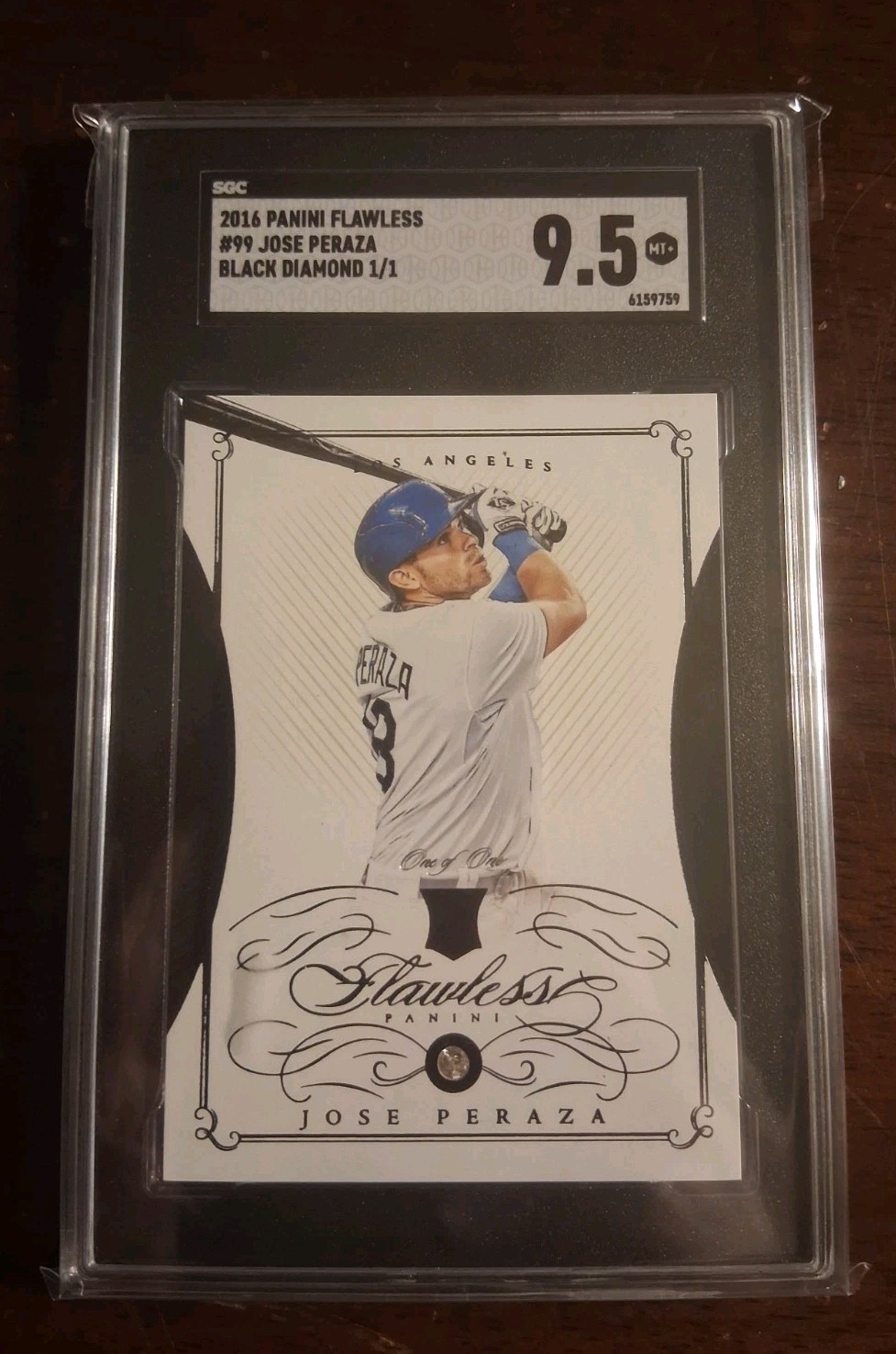 2016 Jose Peraza Flawless Diamond Gem One Of One 1/1 RC Rookie SGC 9.5 1 Of 1