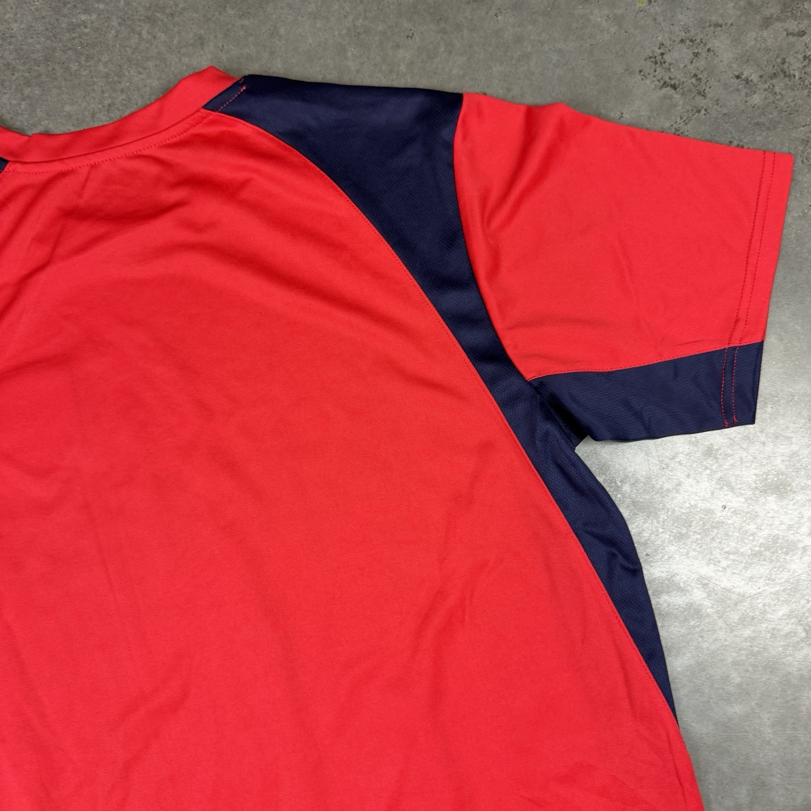United States Soccer Jersey Mens Large Red Stretch Logo Quick Dry NWT