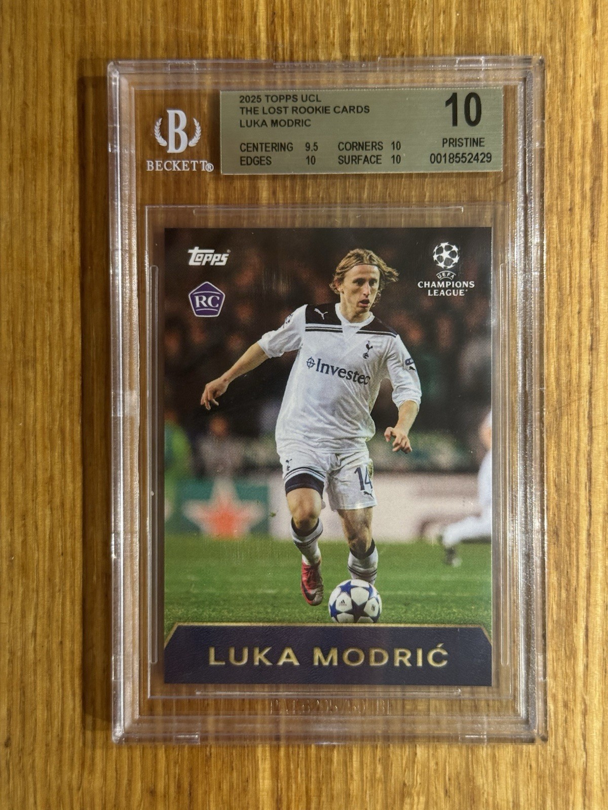 2024-25 Topps UCL Soccer The Lost Rookie Card Luka Modric RC Rookie PSA 10