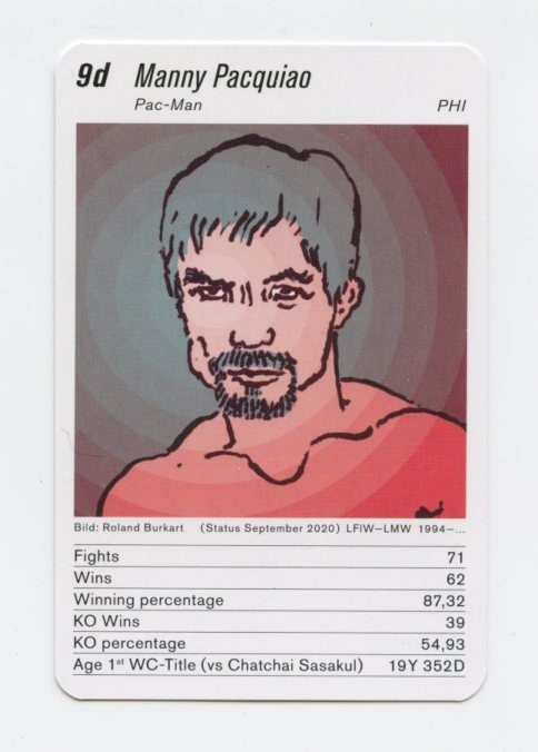 MANNY PACQUIAO Very Rare Swedish BOXING CARD