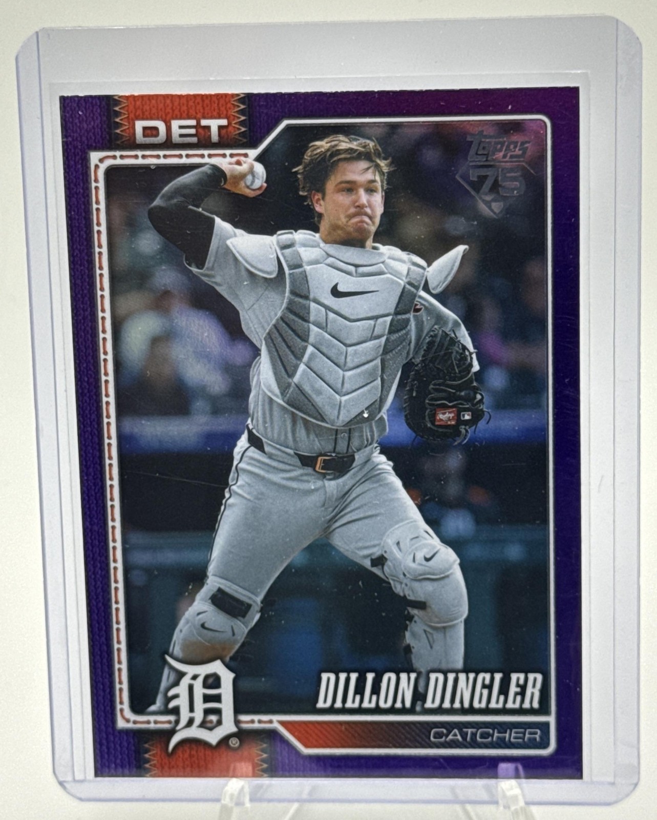 2026 Topps Series 2 Dillon Dingler #351 Purple Rainbow Foil 234/250 Tigers