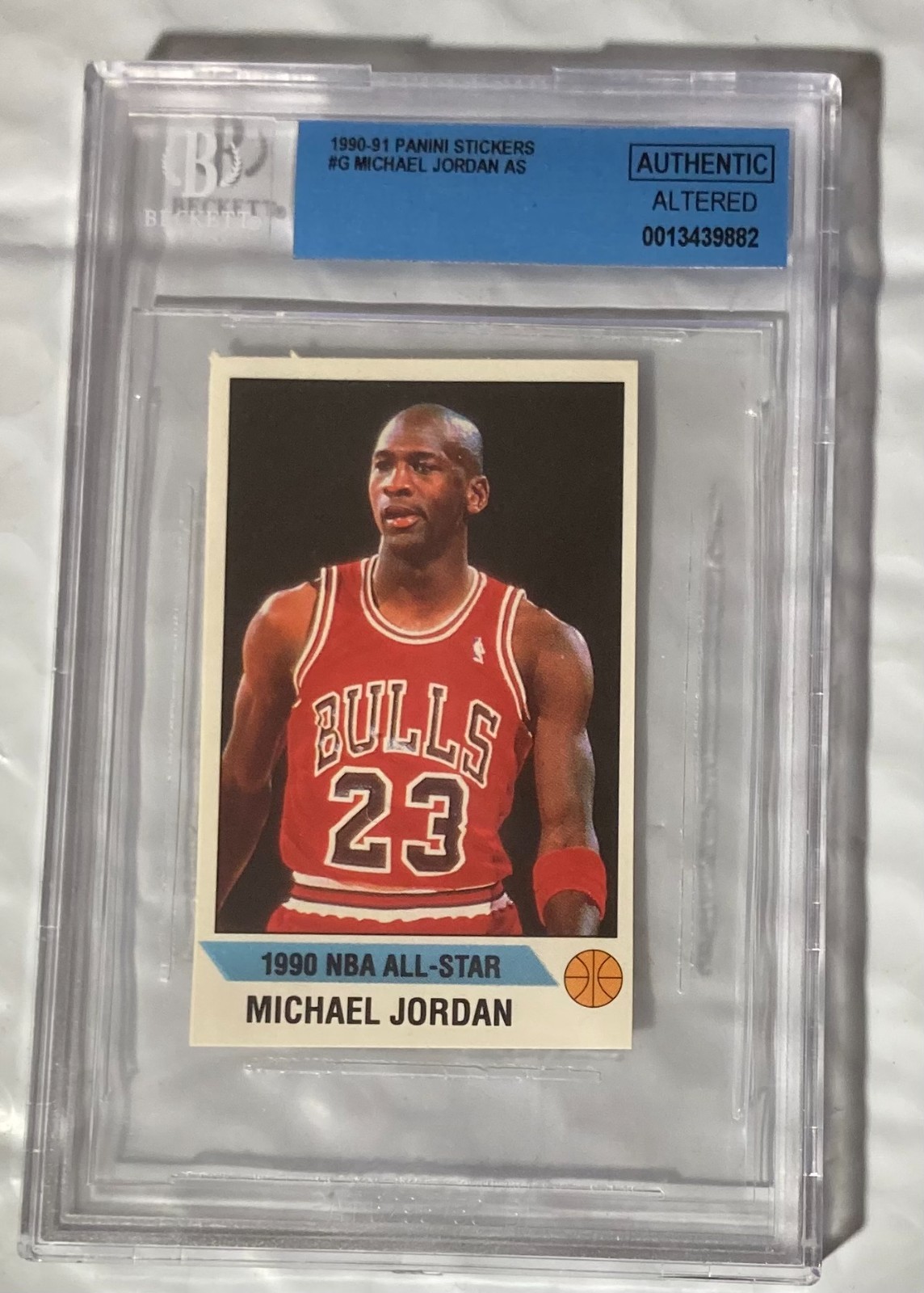 1990/91 PANINI STICKERS #G MICHAEL JORDAN BGS AUTHENTIC ALTERED 4 AVAILABLE