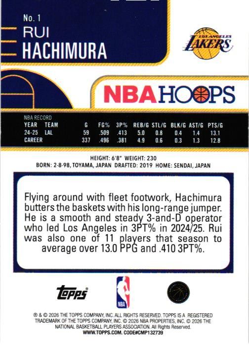 2025-26 Hoops #1 Rui Hachimura