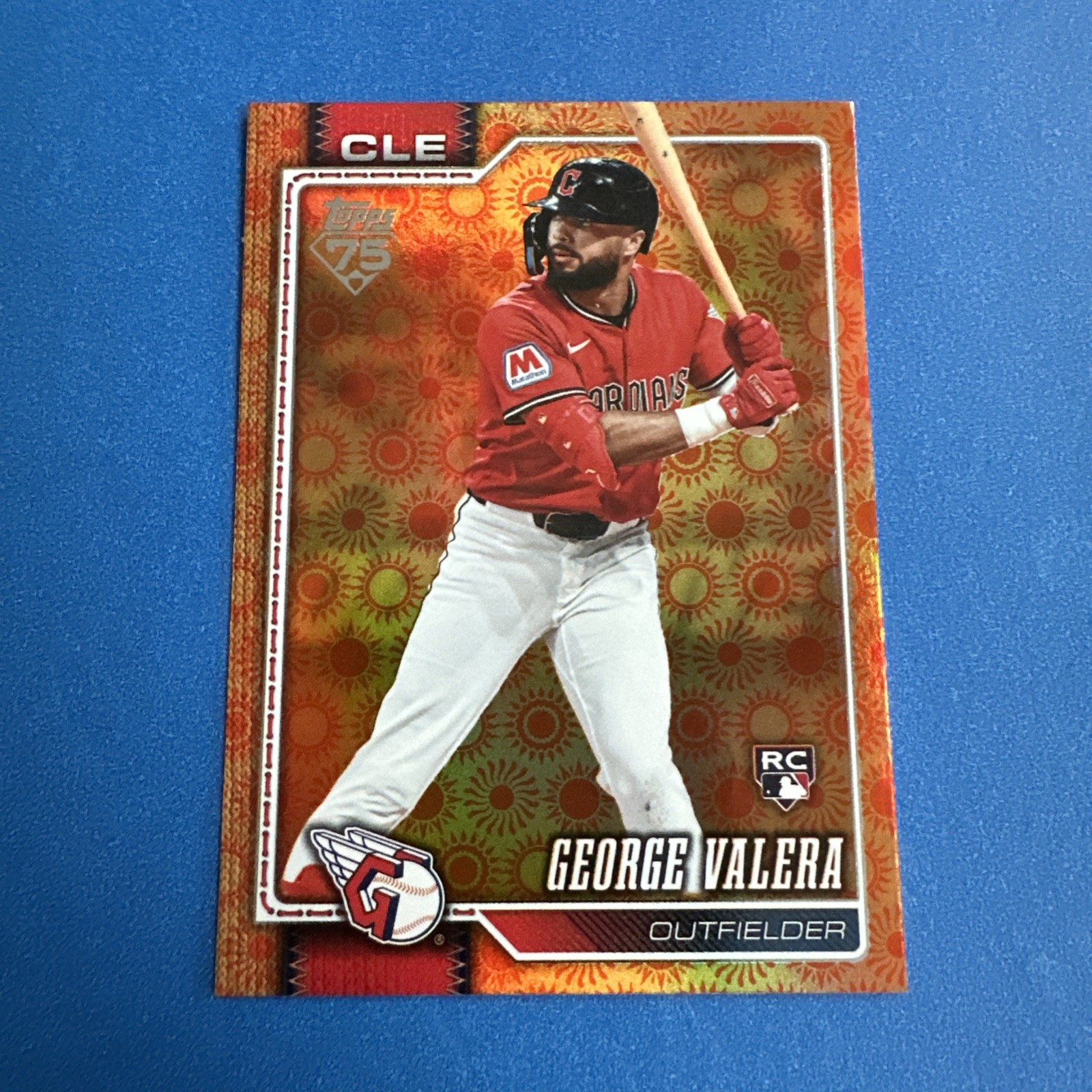 1026 Topps Series 2 Orange Sun Foil #603 George Valera Guardians