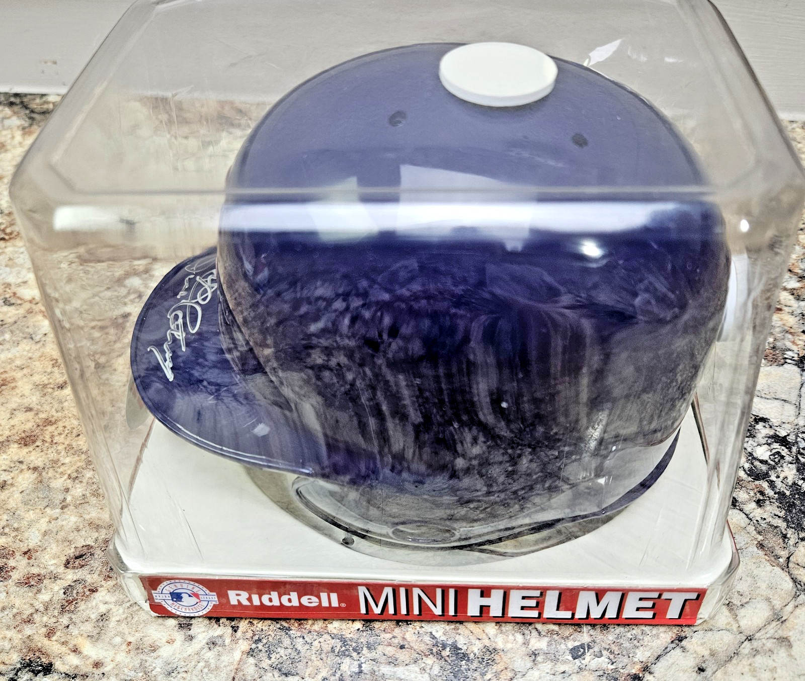 Autographed Riddell Chicago Cubs Mini Helmet From A Storage Unit Unknown Signer