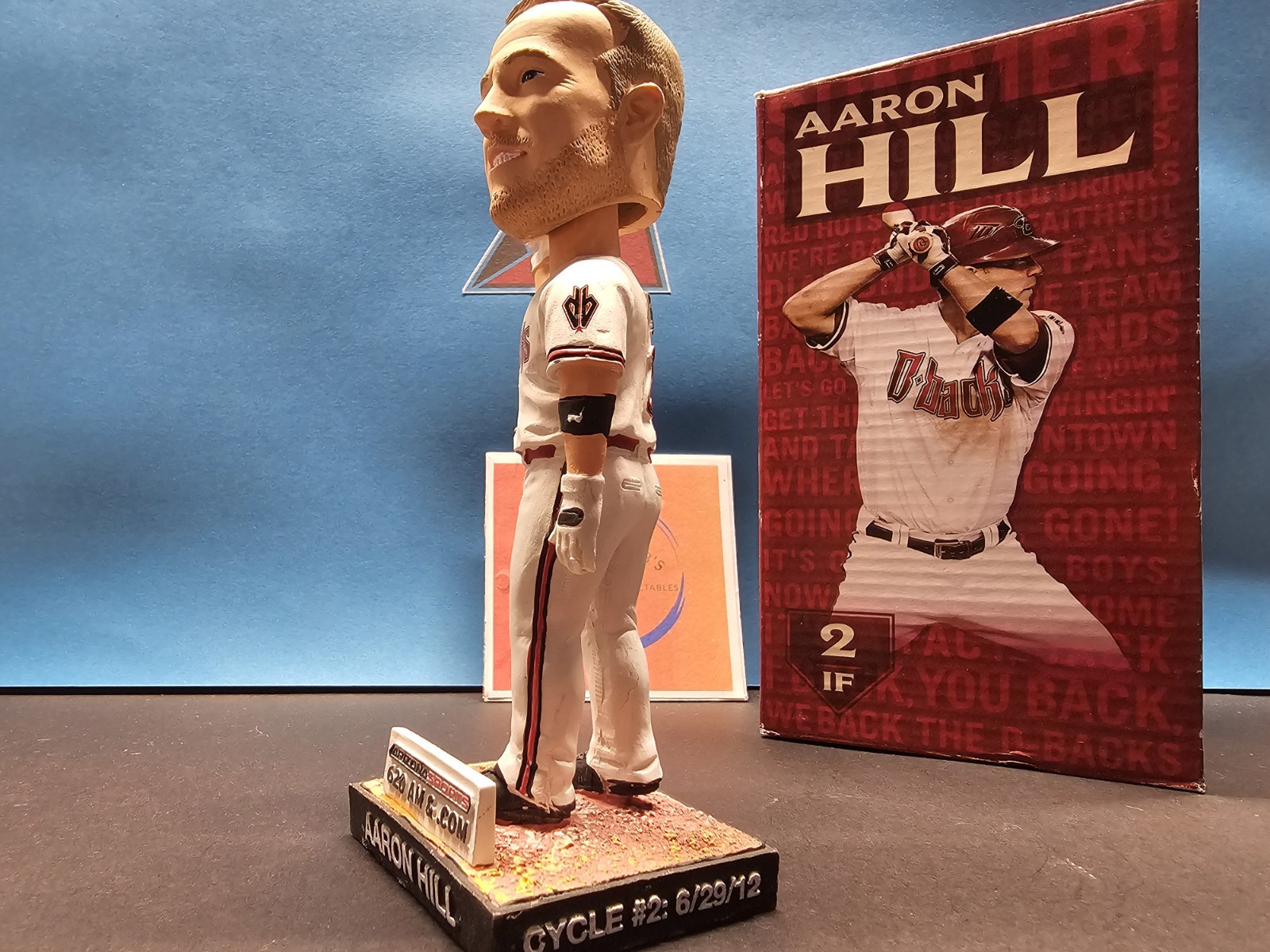 Aaron Hill Arizona Diamondbacks MLB 2013 SGA Bobblehead NIB BiCycle