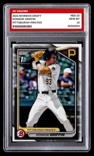 2024 Konnor Griffin 1st Bowman Draft Rookie Card RC #BD-22 Pirates Graded 10