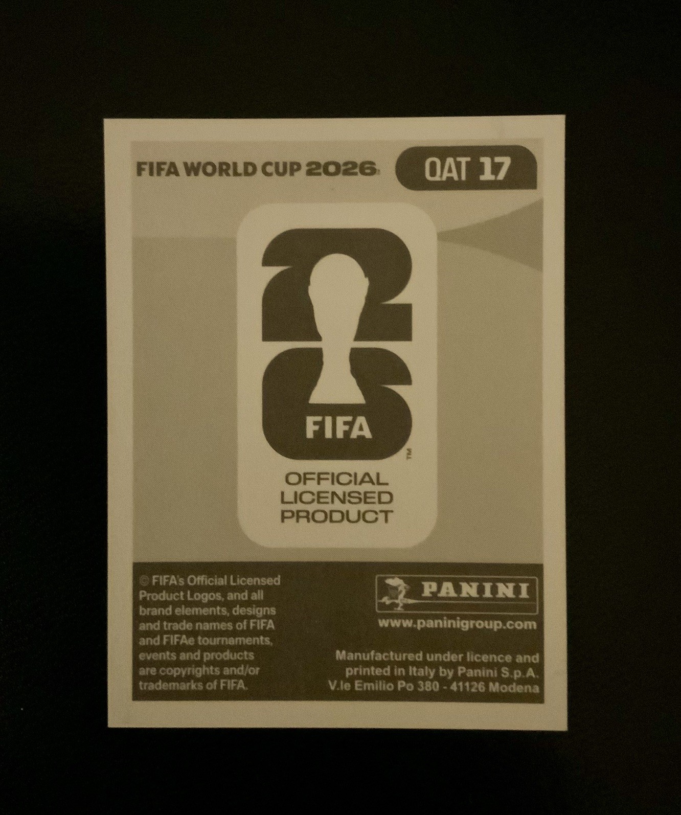 2026 Panini FIFA World Cup Edmilson Junior Sticker QAT# 17 RARE PURPLE PARALLEL