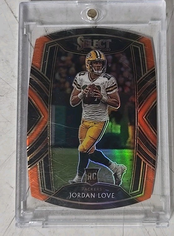 2020 Panini Select Club Level Orange Prizm Die-Cut Jordan Love #247 Rookie RC