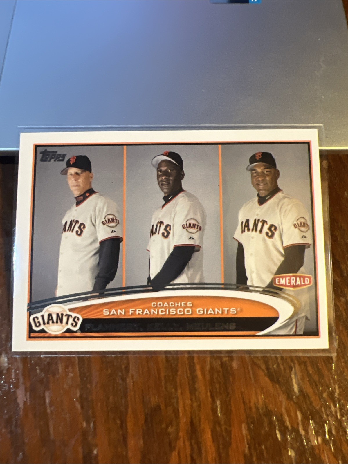 Tim Flannery Roberto Kelly 2012 Topps Emerald Nuts San Francisco Giants #SF32