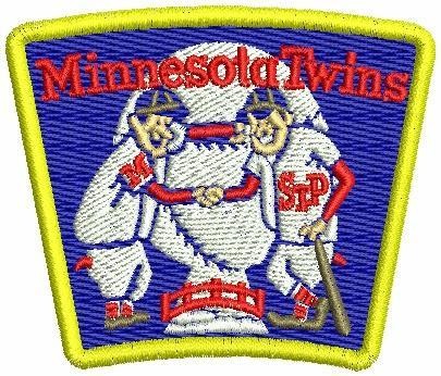 3″ x 2-1/.4″ 1965 Die Cut Minnesota Twins Iron On Patch