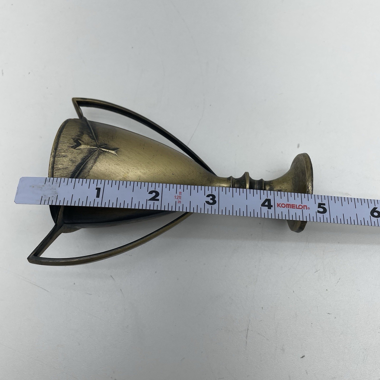 Vintage Metal Trophy Topper Golf Golfer SPORT Championship Cup 5″