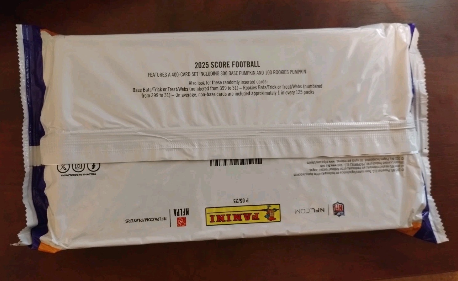 2025 PANINI SCORE-A-TREAT NFL FOOTBALL SEALED PACKAGE Contains 40 PACKS