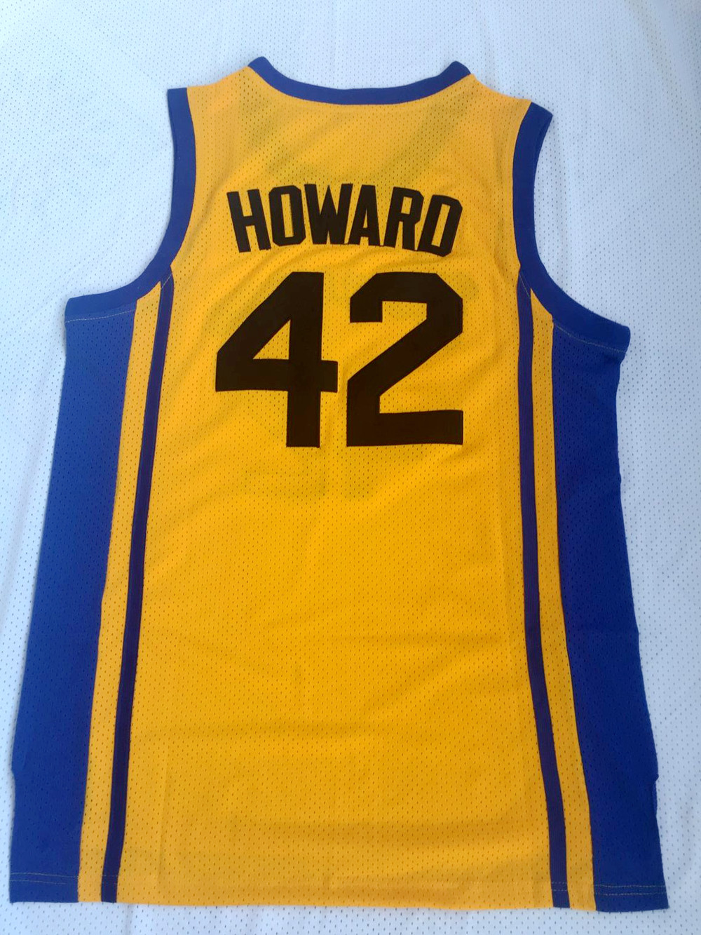Teen Wolf Scott Howard #42 Beavers Movie Basketball Jersey Stitched S-3XL Yellow