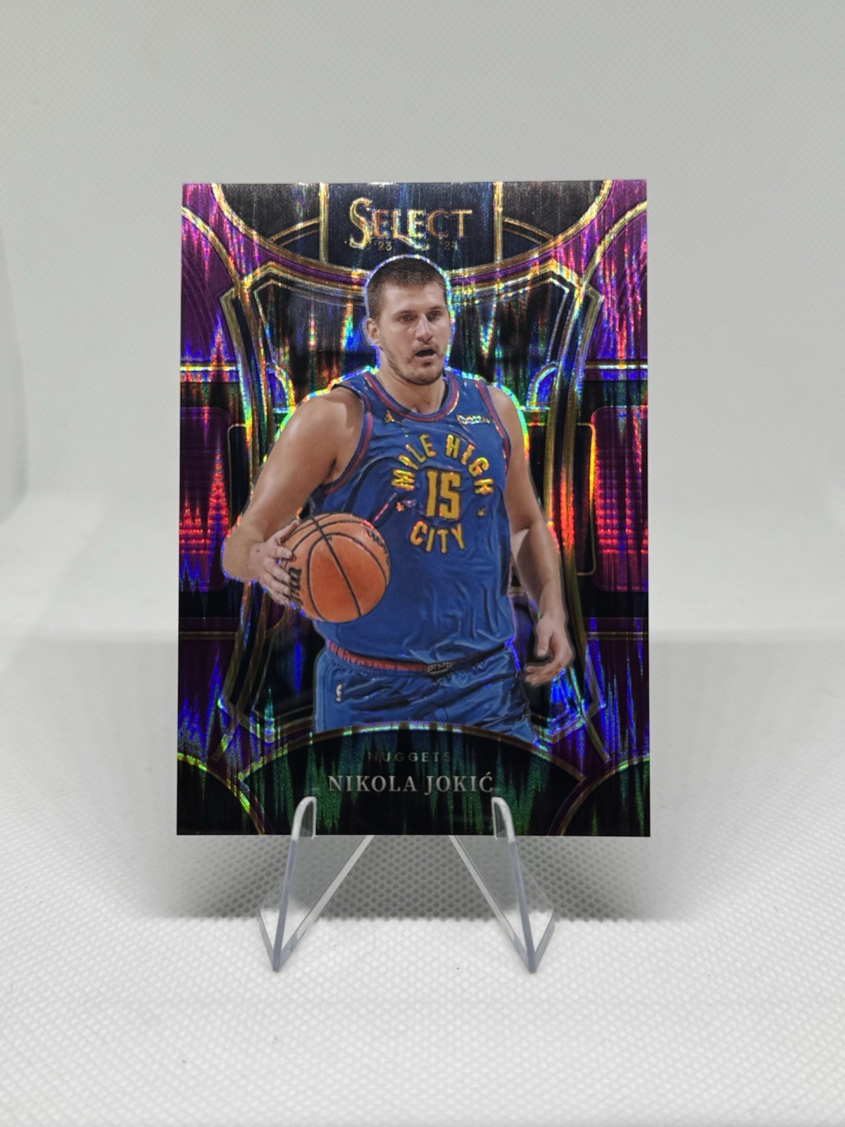 2023-24 Panini Select Basketball – Nikola Jokic Nuggets Purple Mezzanine /175