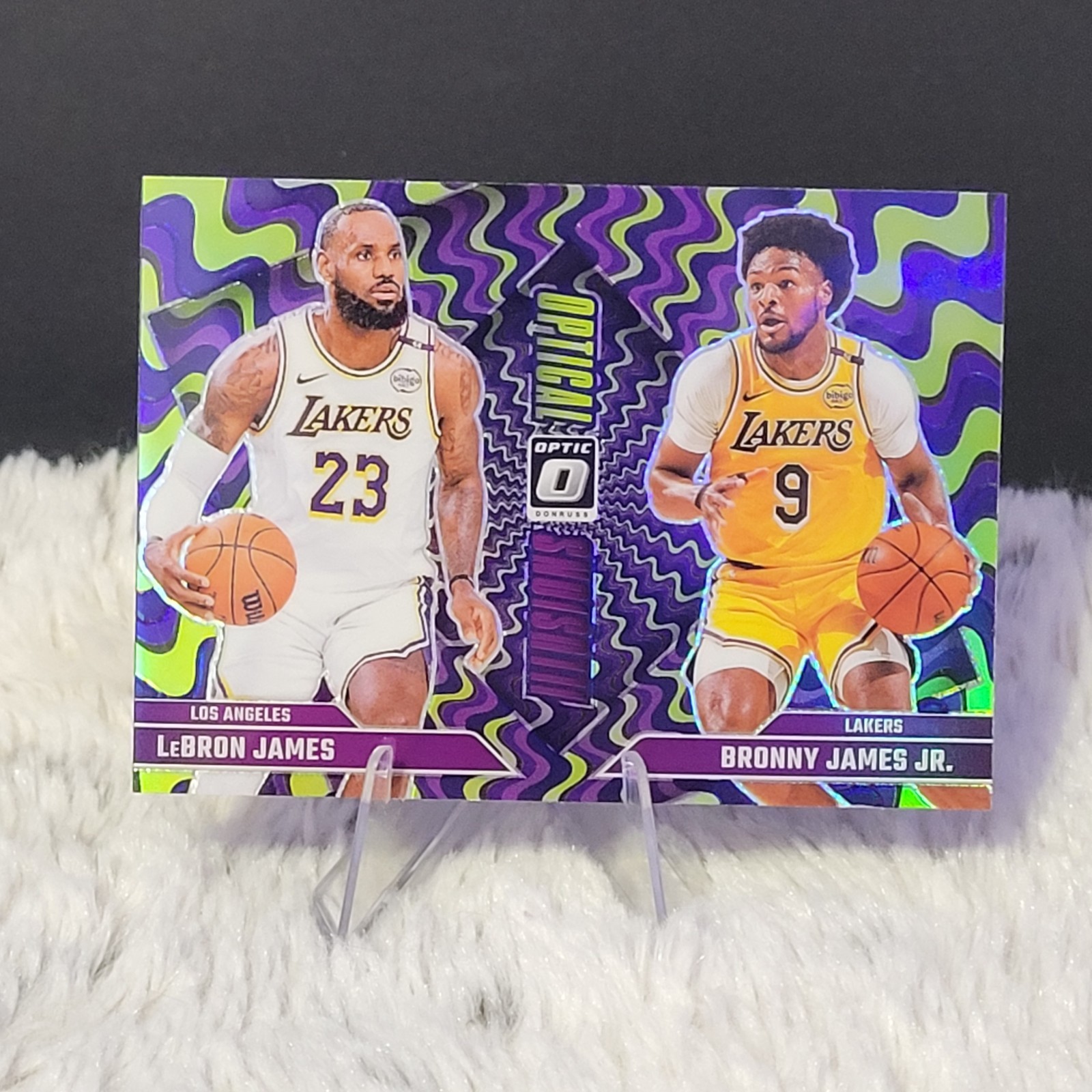 2024-25 Panini Donruss Optic – Optical Illusions LeBron James, Bronny James…