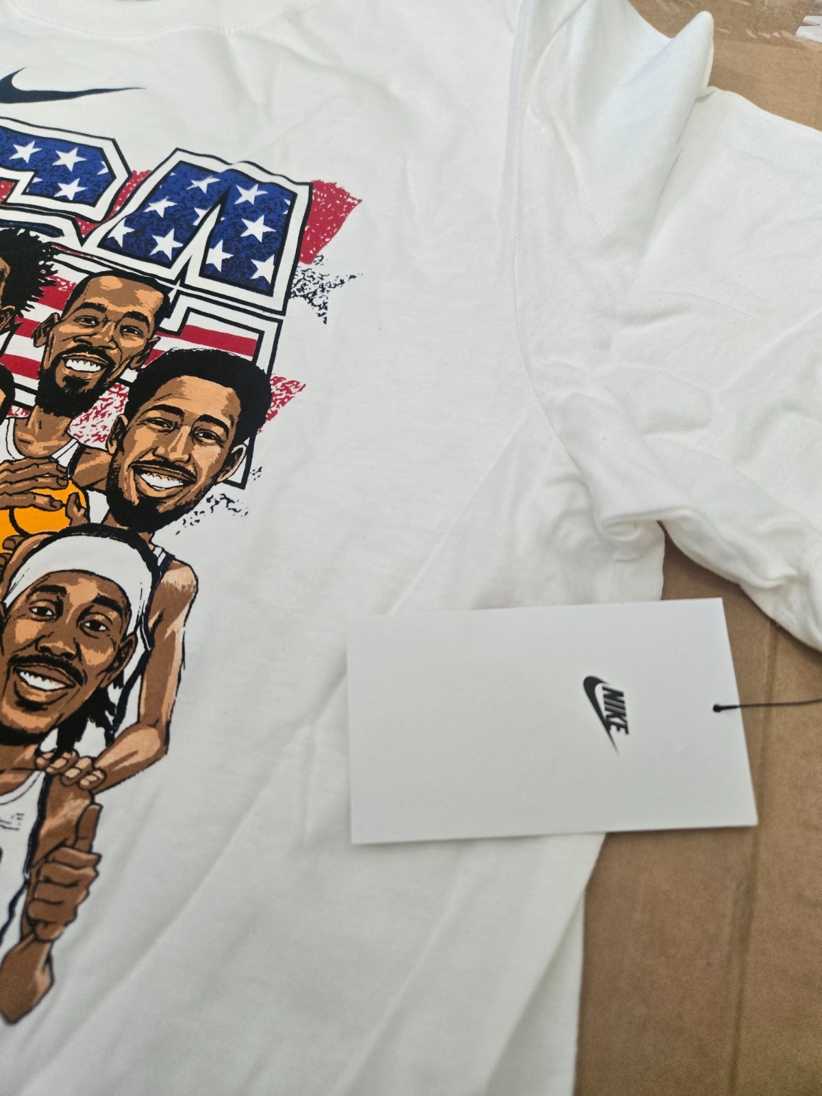 USA Men’s Basketball Nike 2024 Summer Olympic Gold Medal Team Caricature T-Shirt