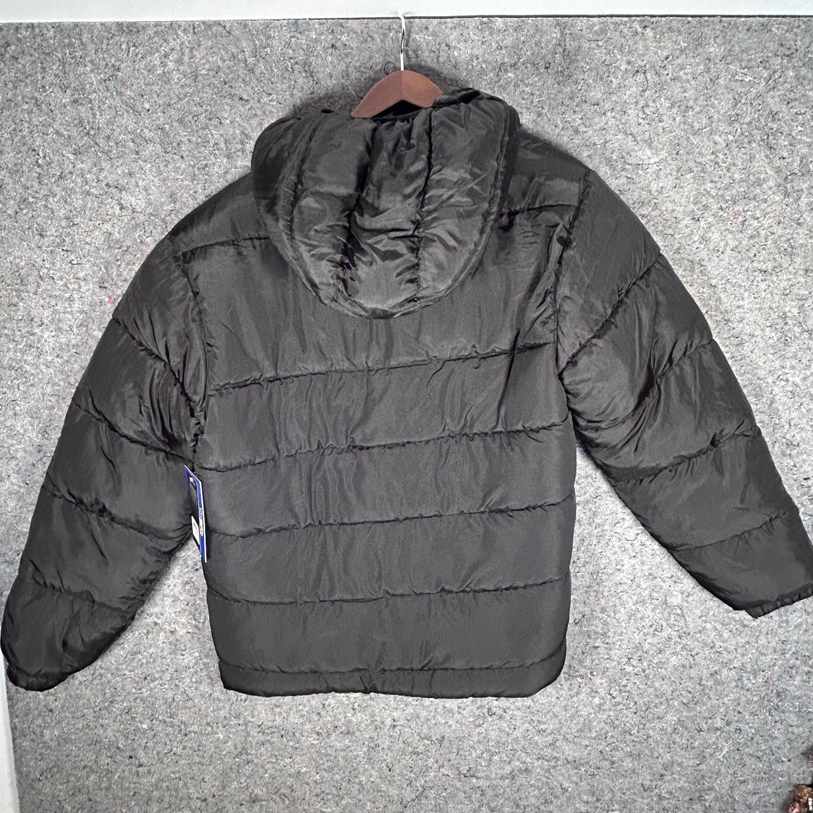 NFL Official Parka Puffer Jacket Hooded Winter Coat BLACK Mens Medium NWT
