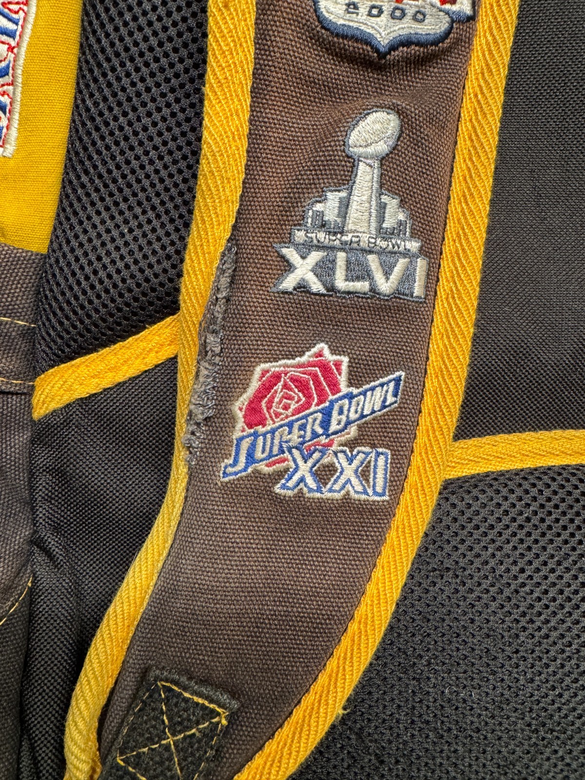 Super Bowl 50 Commemorative Backpack Forever Collectibles On The Fifty Patches