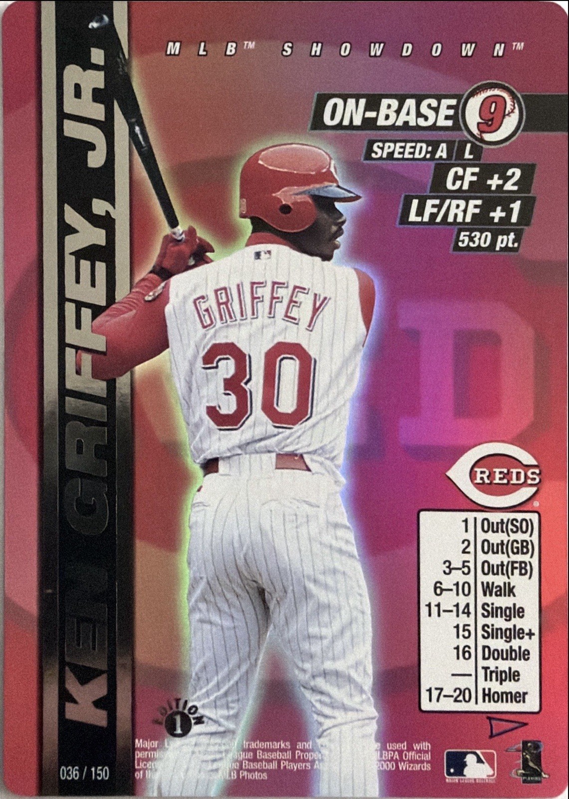 2000 MLB Showdown Ken Griffey Jr. Pennant Run 1st Edition Foil