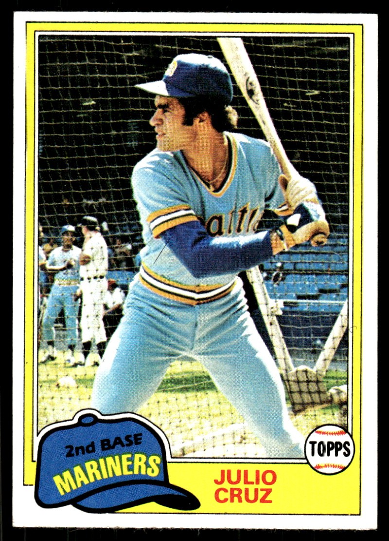Julio Cruz 1981 Topps #397 Seattle Mariners MLB READ FREE SHIPPING AutographDen