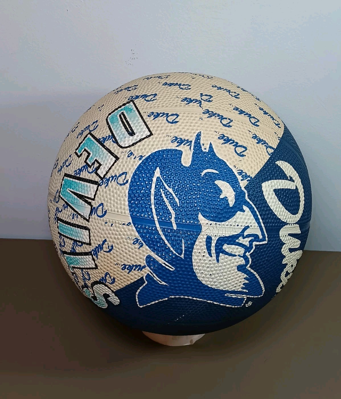 Vintage Duke Blue Devils Basketball Adult Full Size Rubber Best Equipment NCAA