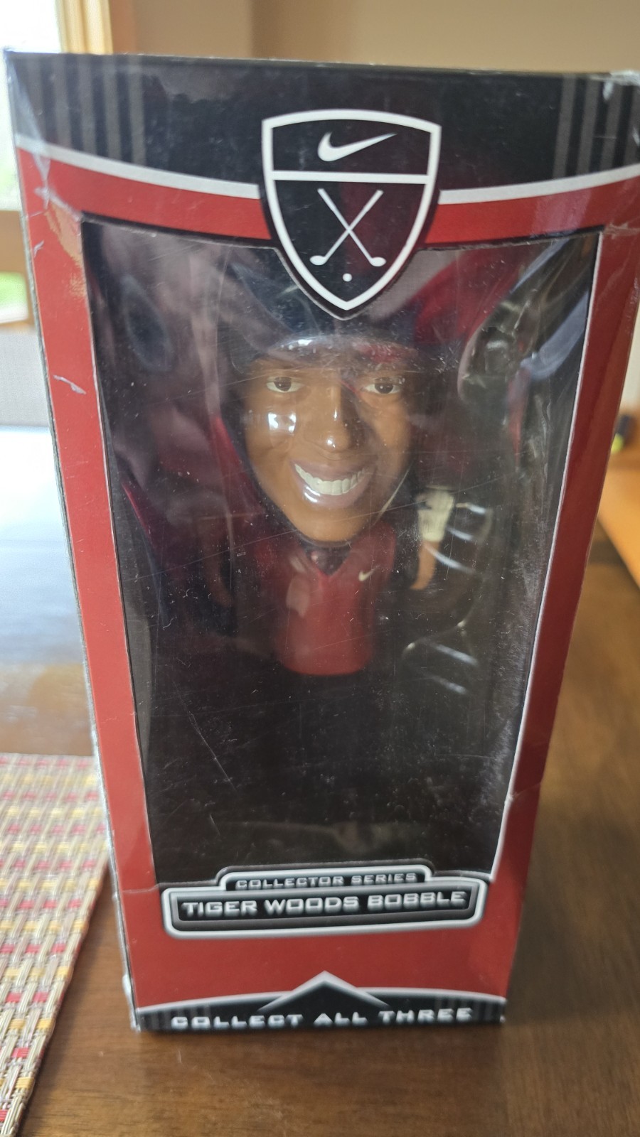 LIMITED EDITION Nike Tiger Woods (Sober) Bobble heads- Set Of 3- In sealed box