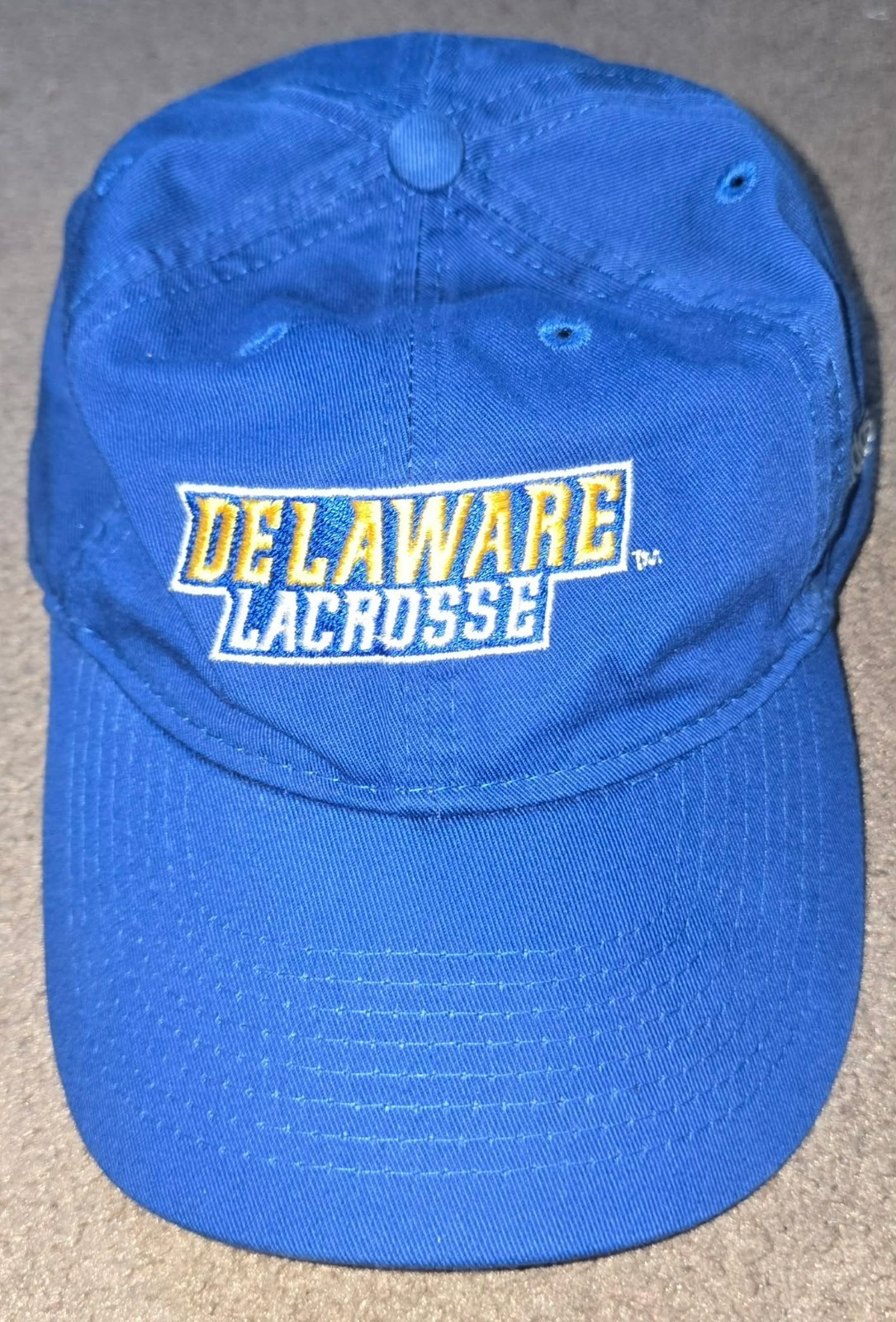 Delaware Blue Hens Lacrosse adidas Strapback Dad Hat Cap
