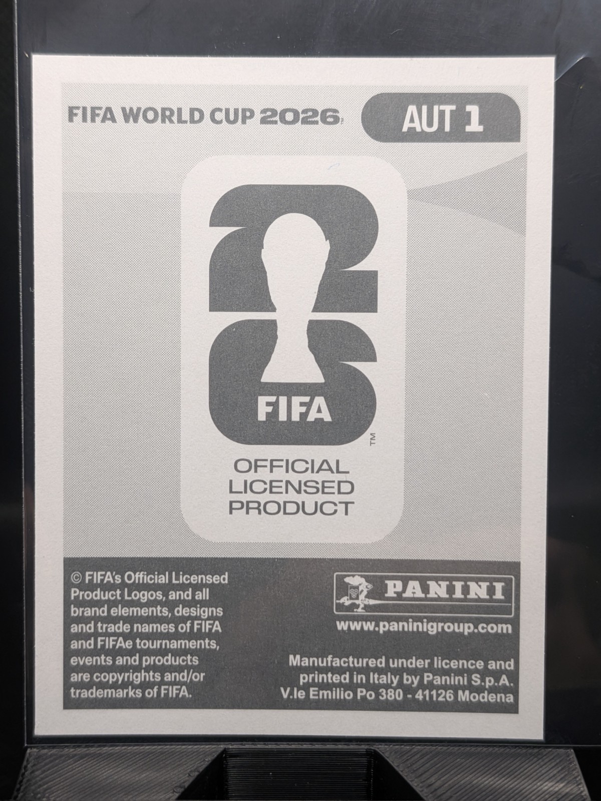FIFA World Cup 2026 Panini Austria Badge Sticker AUT 1 Holographic