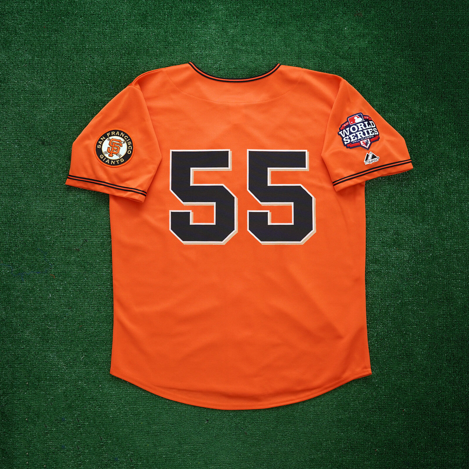 Tim Lincecum 2012 San Francisco Giants Men’s Alt Orange World Series Jersey