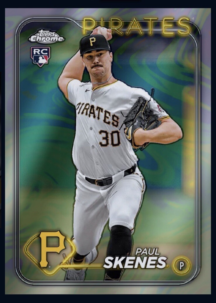 2024 TOPPS Chrome Update Refractor Rookie RC-PAUL SKENES(Topps Bunt Digital Card