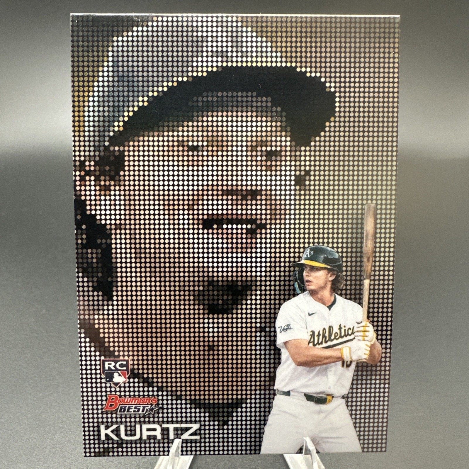 Nick Kurtz 2025 Bowman’s Best – Pixel Portraits #P-8 (RC) Athletics