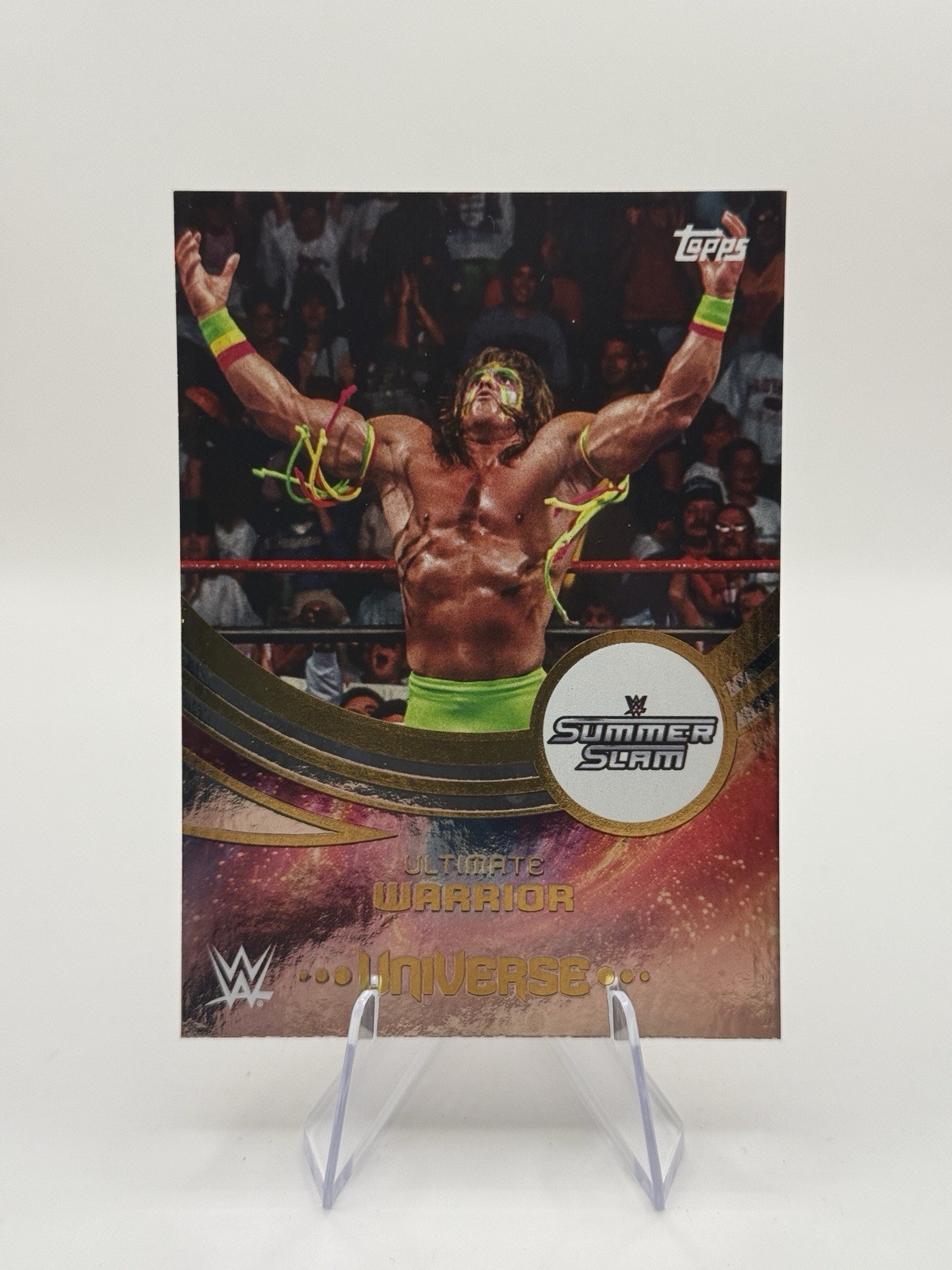Ultimate Warrior Galaxy 2025 Topps Universe WWE SummerSlam #288 Trading Card WWF