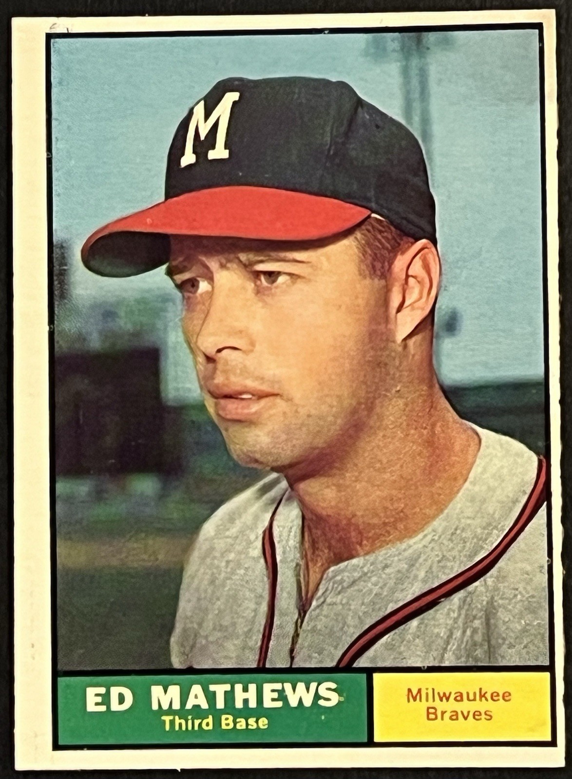 1961 Topps Set-Break #120 Eddie Mathews VG