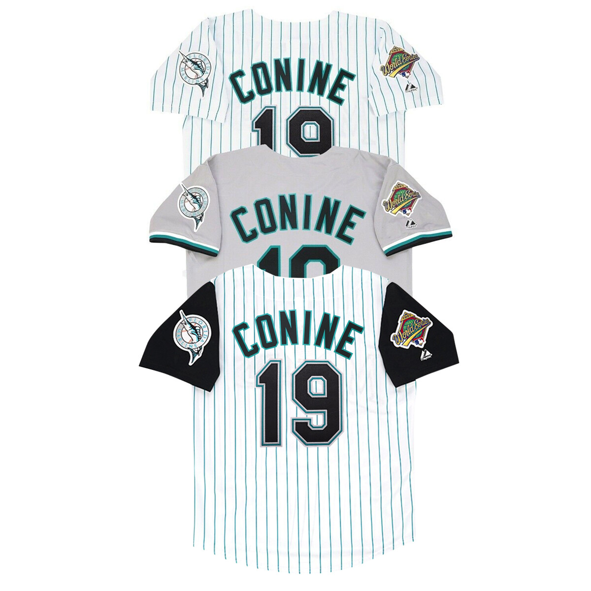 Jeff Conine 1997 Florida Marlins Home Alt Road World Series Jersey Men’s (S-3XL)