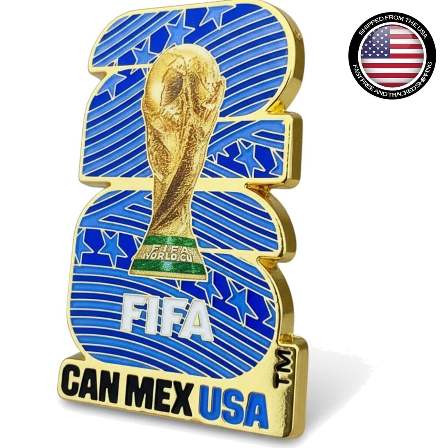 Limited Edition FIFA 2026 Collector’s Pin – Zinc Alloy & Historic Design
