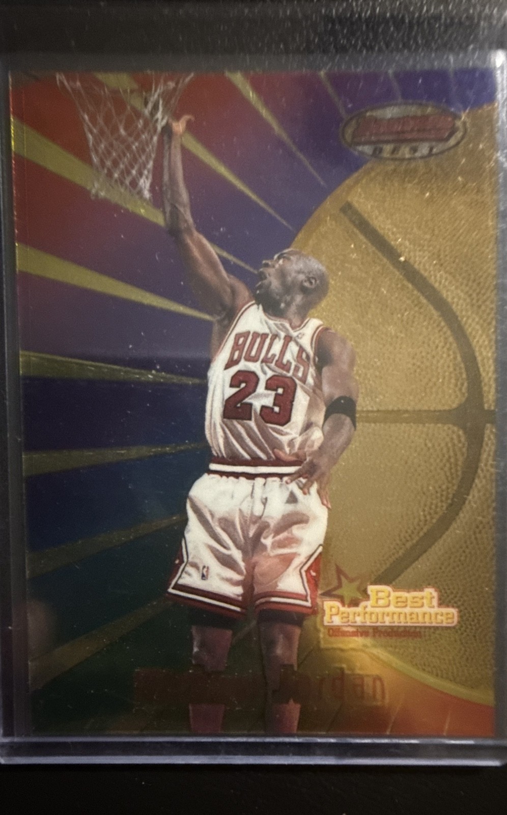 1997-98 Bowman’s Best – Best Performance Michael Jordan #96