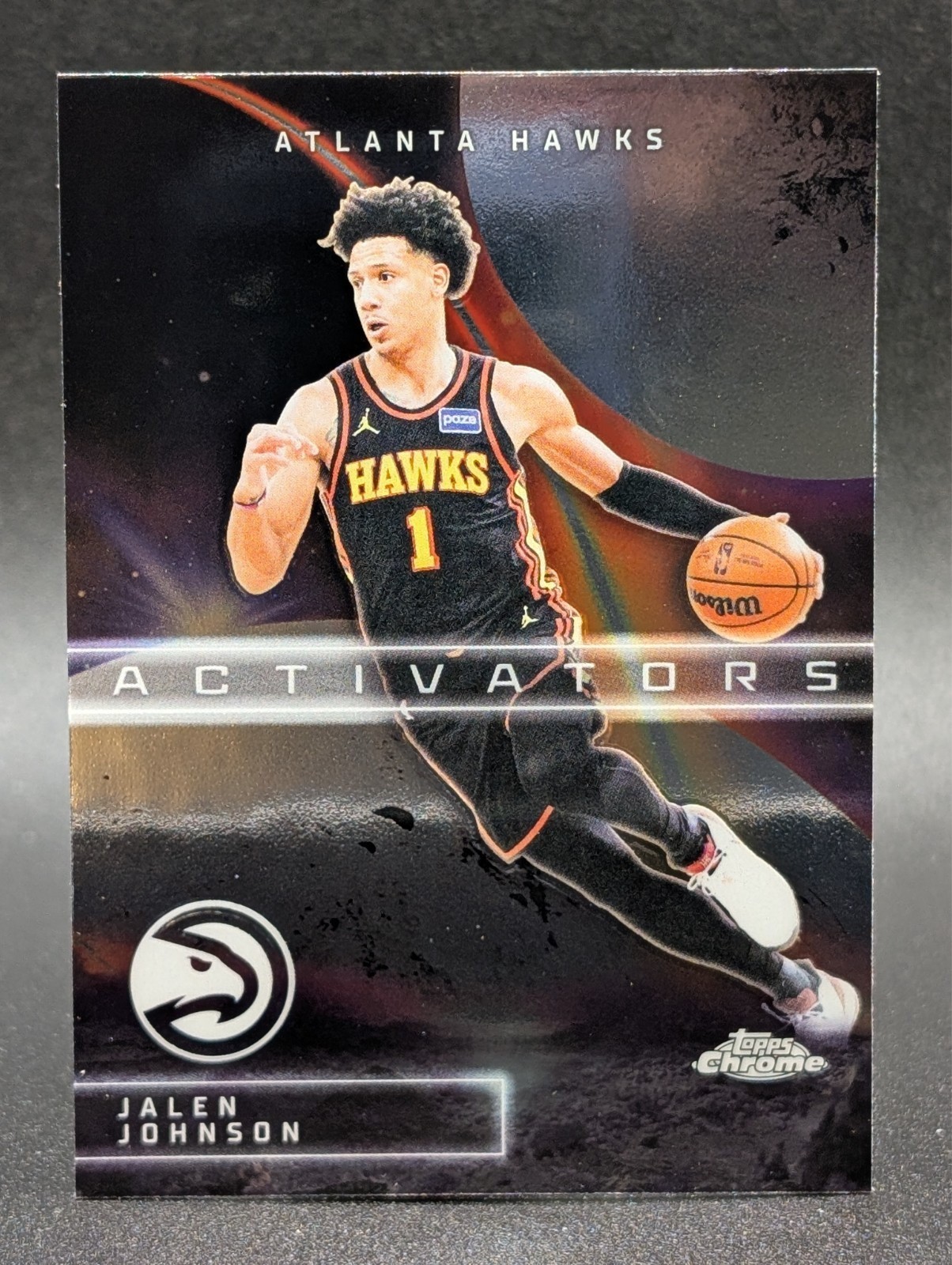 2025 Topps Chrome Update – Activators #AC-2 Jalen Johnson Atlanta Hawks