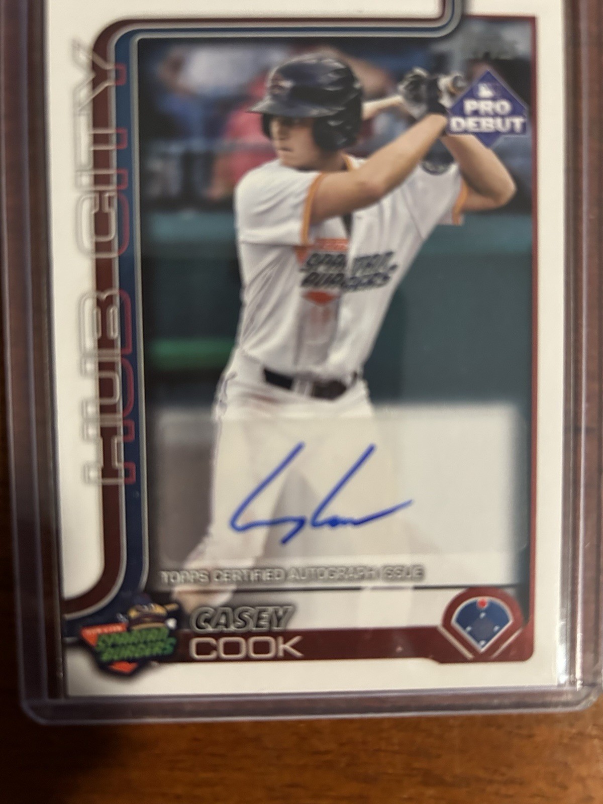 2025 Topps Pro Debut Casey Cook Auto #PD-188