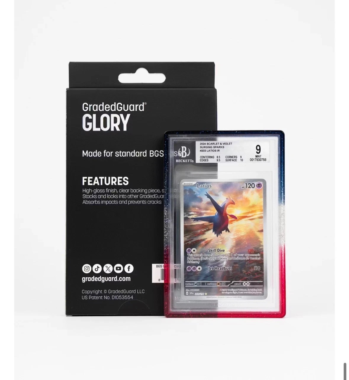 GradedGuard Glory BGS Limited Edition RED WHITE BLUE